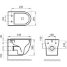 Подвесной безободковый унитаз BELBAGNO ONDA BB066CHR